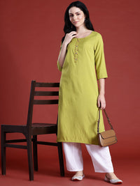 Anouk Solid A-Line Kurta