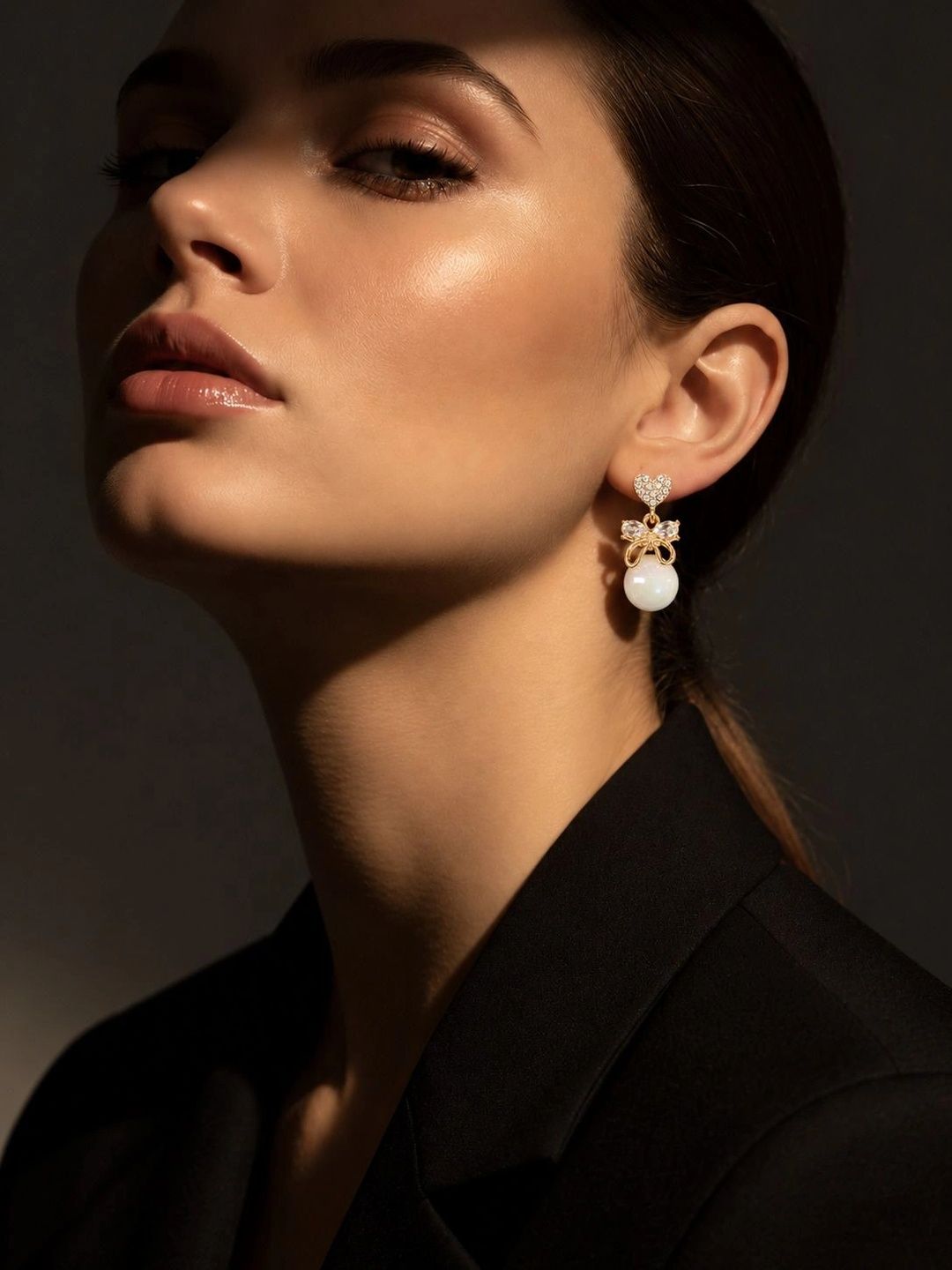 VOGUE PANASH Heart Shaped Drop Earrings