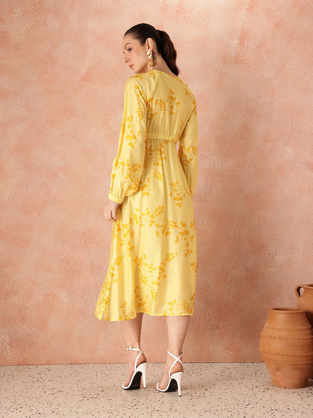 all about you Floral Print Empire Dress