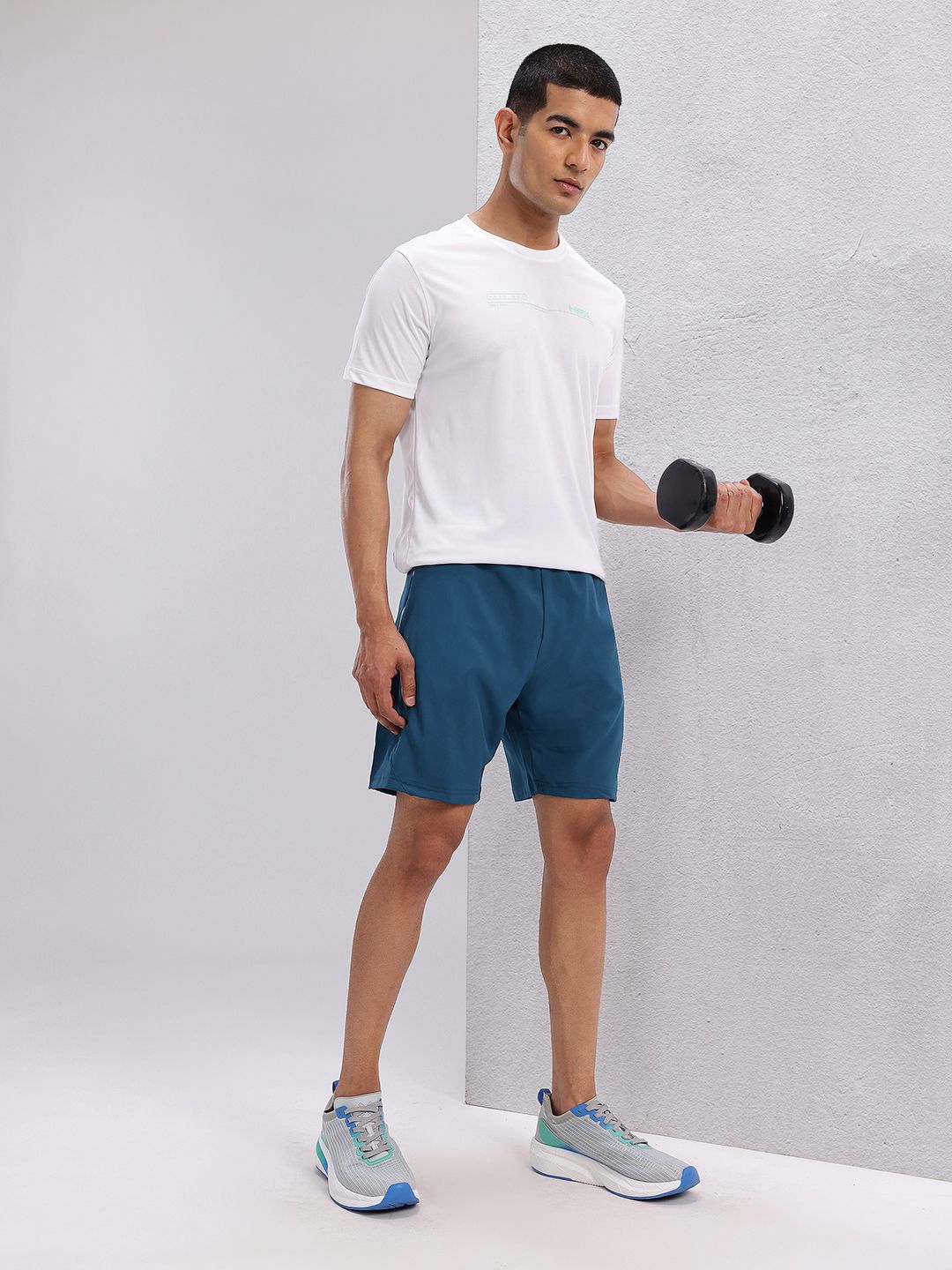 HRX by Hrithik Roshan Men Brand Logo Print Detail Mid-Rise Training Shorts