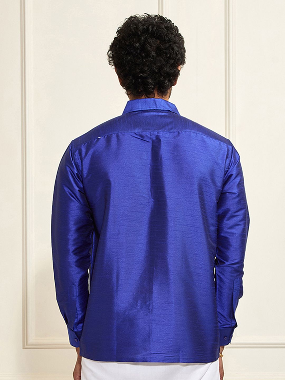 VASTRAMAY Premium Spread Collar Casual Shirt