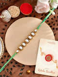 Voylla Motif Faux Kundan Thread Rakhi