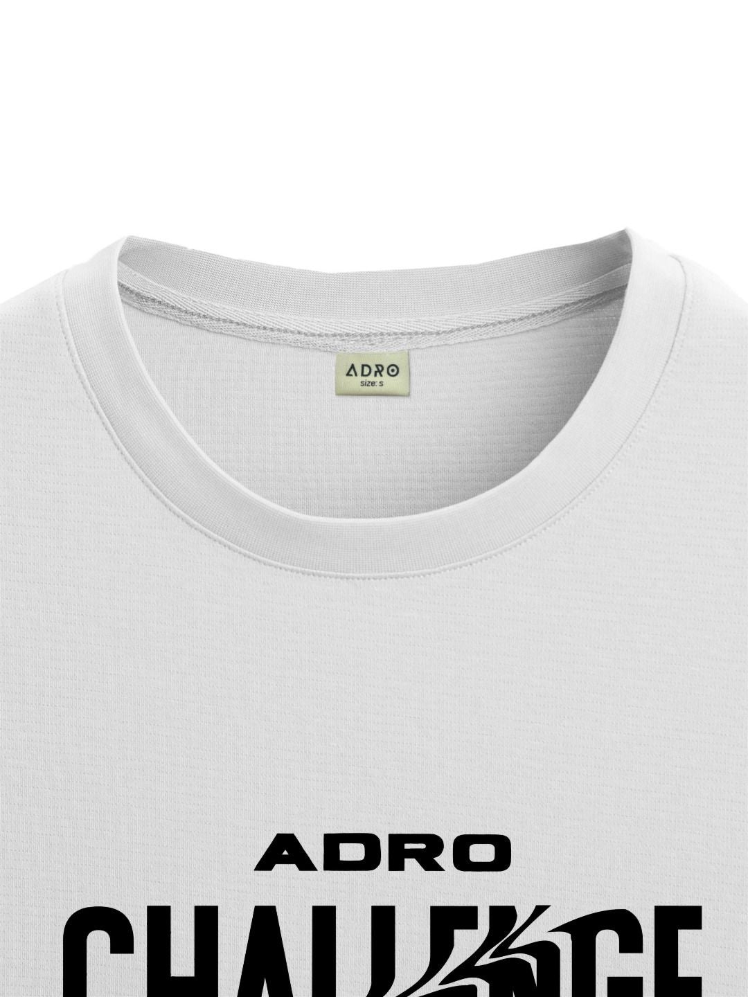 ADRO Men Typography Printed Raw Edge T-shirt