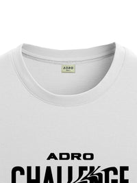 ADRO Men Typography Printed Raw Edge T-shirt