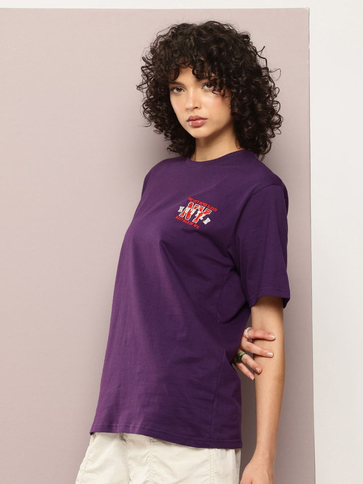 DILLINGER Pure Cotton Oversized T-shirt With Embroidered Detail