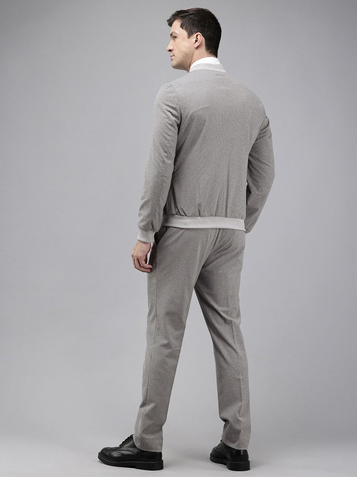 Park Avenue Striped Neo Fit 2 Piece Formal Suits