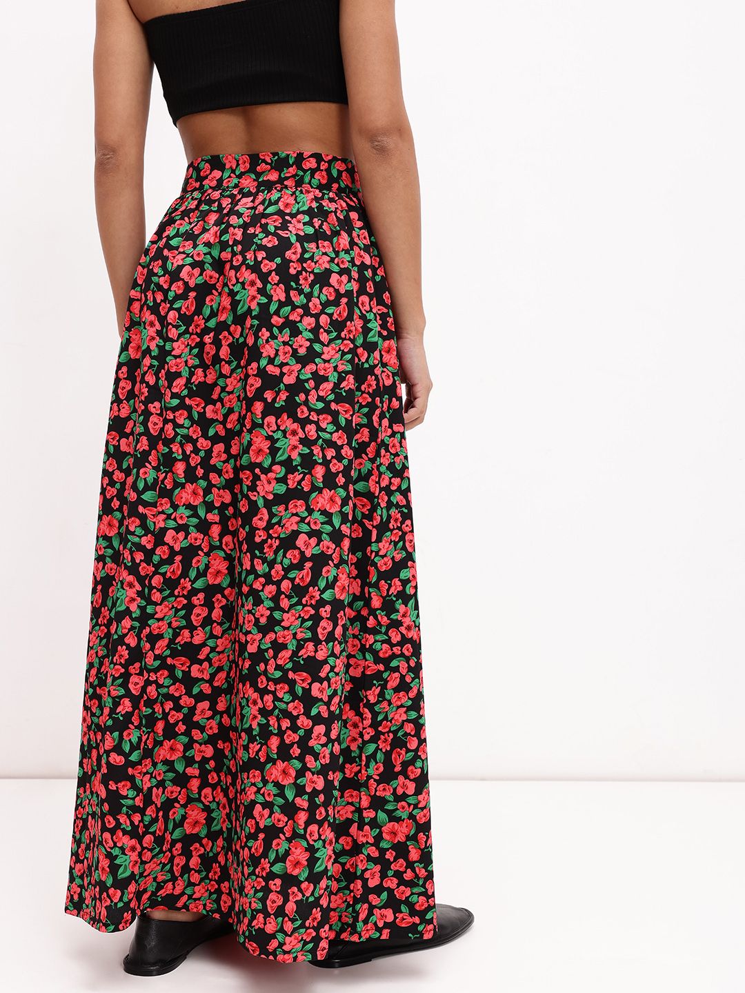 DressBerry Women Eye Catching Floral print A-Line Maxi Skirt