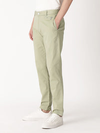 RARE RABBIT Men Clovet Cotton Slim Fit Mid-Rise Trouser