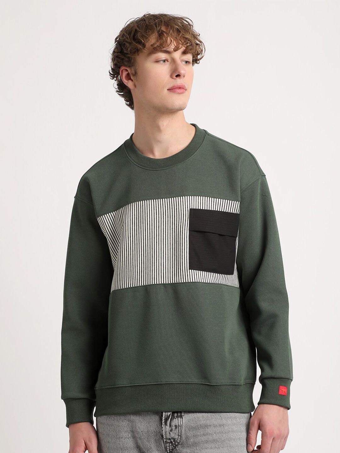 THE BEAR HOUSE Colourblocked Pullover Sweatshirt