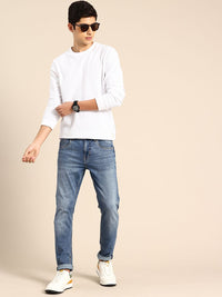 Being Human Men Slim Fit Heavy Fade Stretchable Jeans