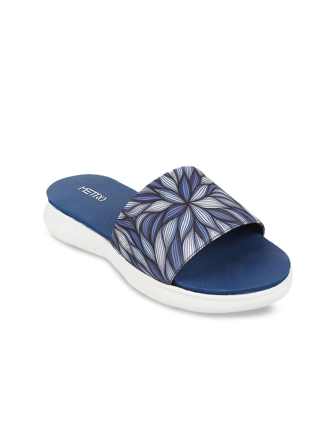 Metro Printed Open Toe Flats