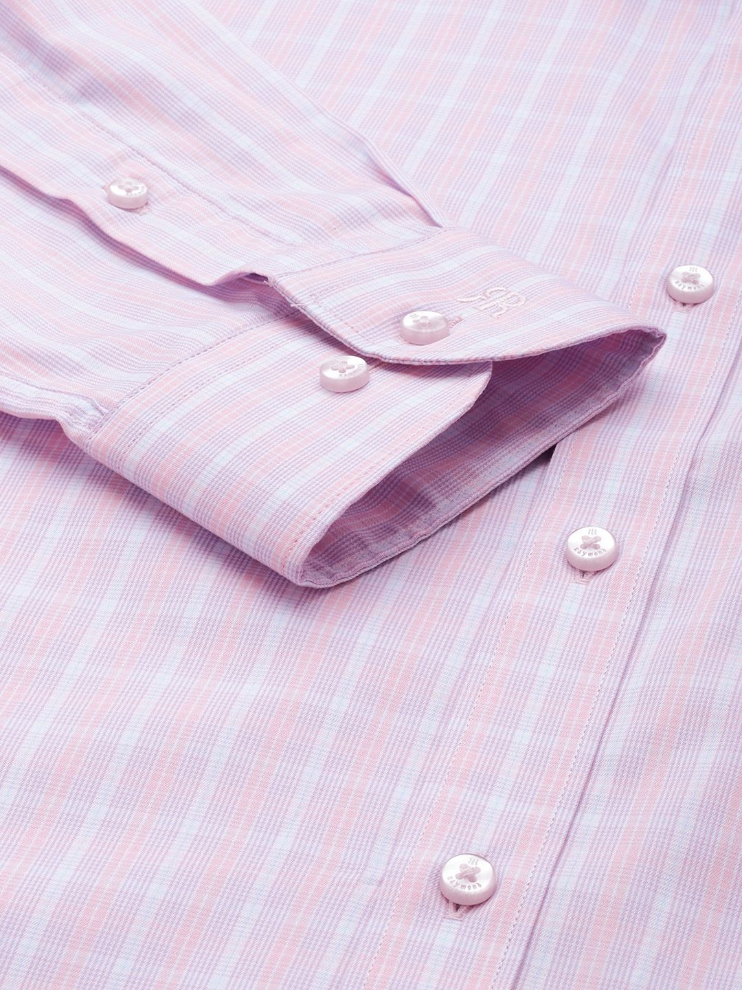 Raymond Pure Cotton Slim Fit Opaque Checked Formal Shirt