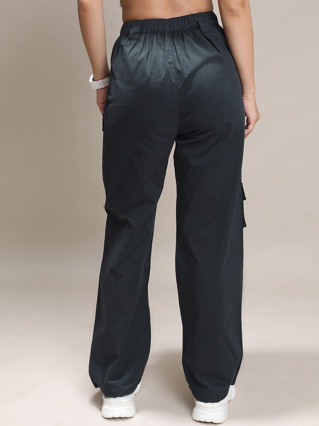 Tokyo Talkies Women High-Rise Cargos Trousers