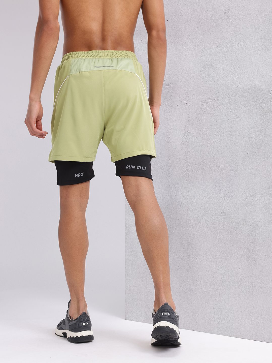 HRX by Hrithik Roshan Men Reflective Detail Rapid-Dry Running Shorts