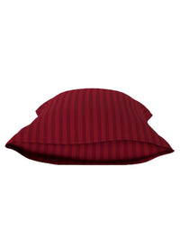 HOSTA HOMES Set Of 2 Maroon Striped Pillow Covers