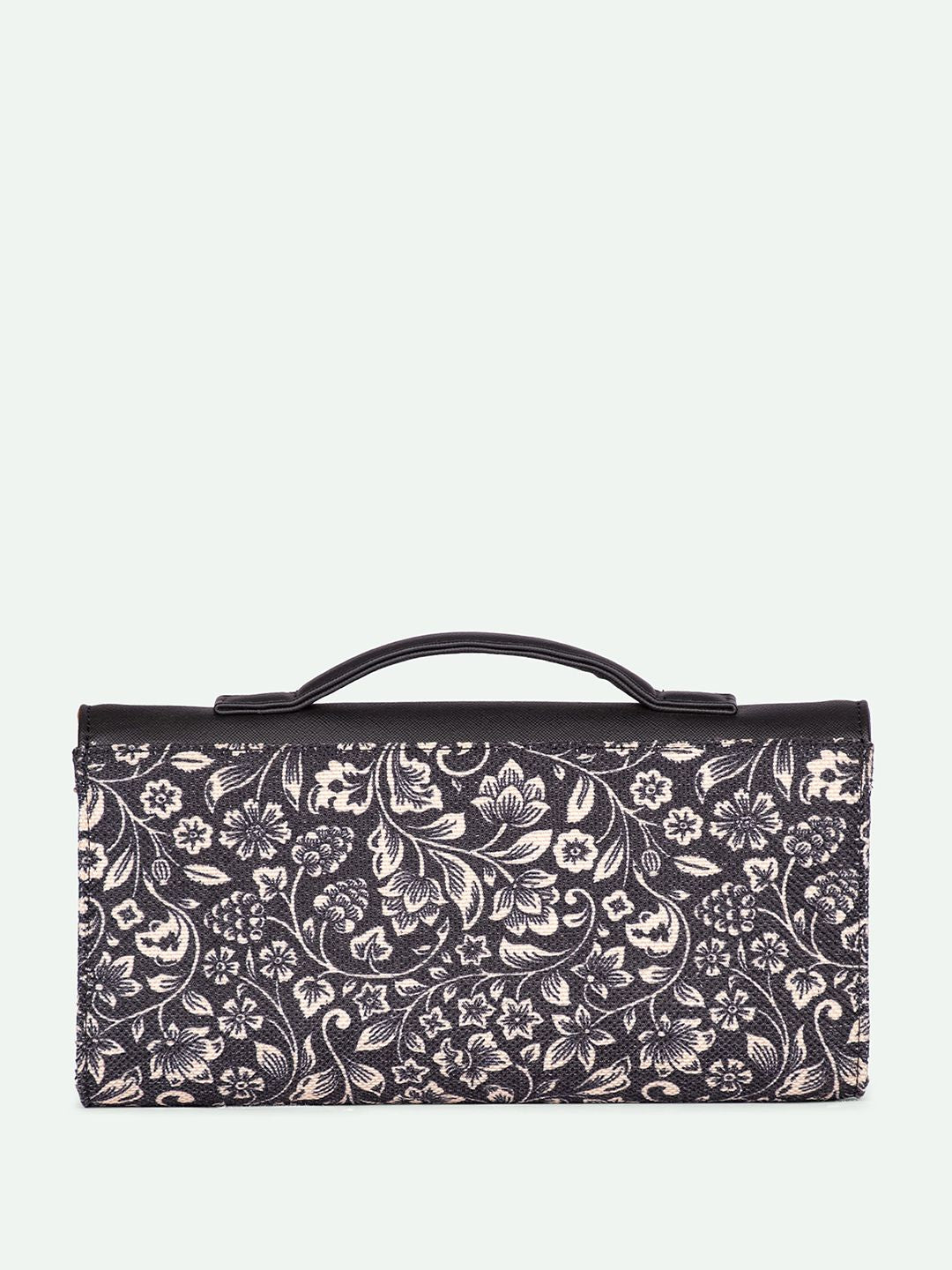 ZOUK Rhea Kapoor FloMotif Textured Water Resistant Jute Envelope Clutch