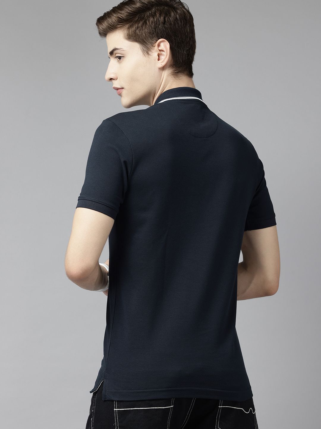 Park Avenue Polo Collar T-shirt with Zip Closure