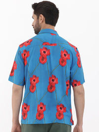 RARE RABBIT Men Bloomer Slim Fit Floral Printed Shirt