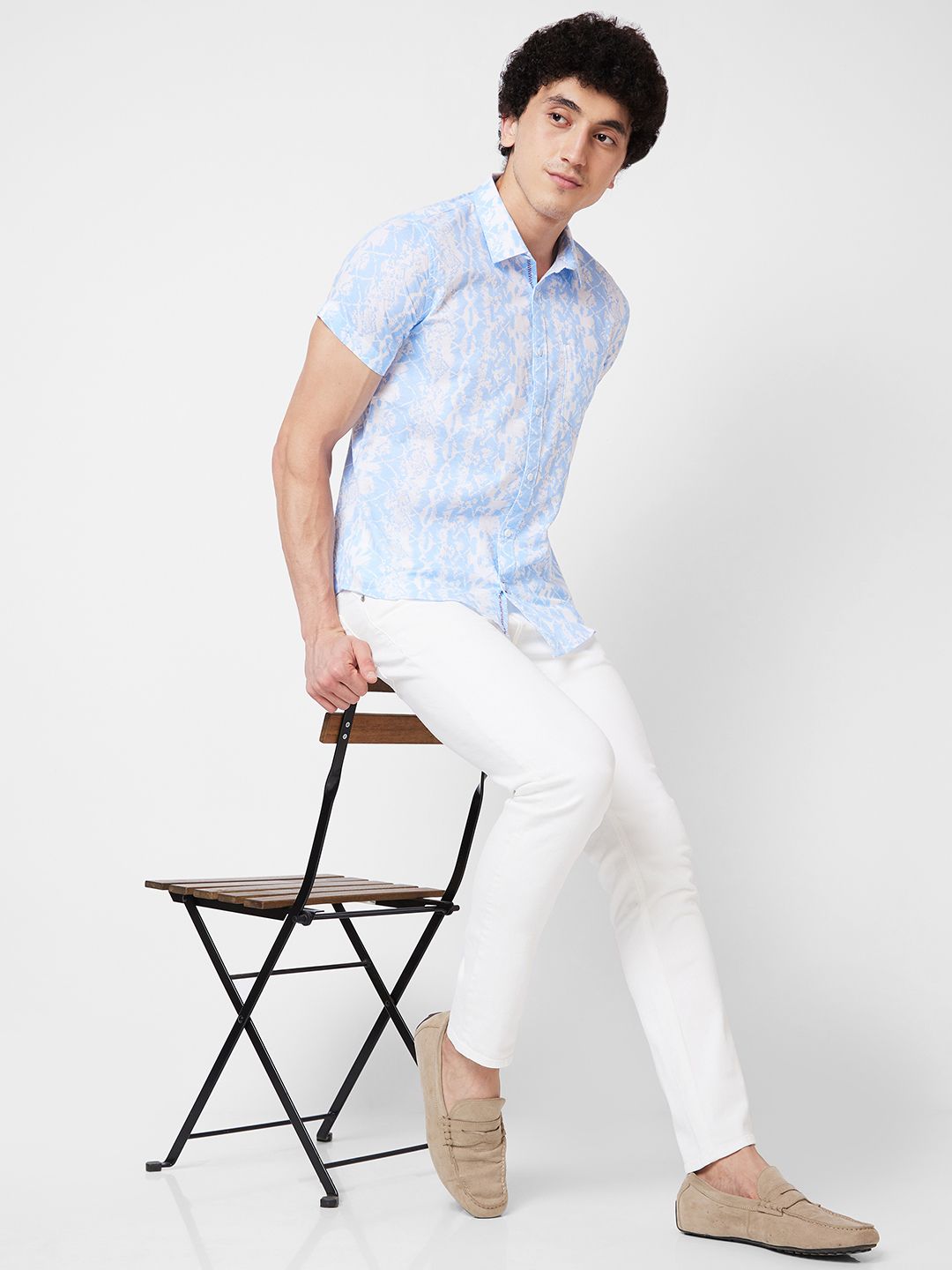 SPYKAR Floral Printed Cotton Shirt