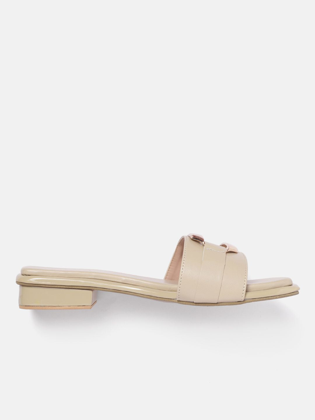 Lino Perros Metallic Detail Open Toe Flats