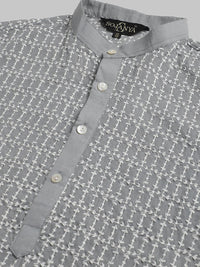 SOJANYA Floral Embroidered Pure Cotton Kurta Lurus