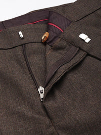 Raymond Men Textured Slim Fit Formal Trousers