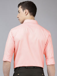 Park Avenue Slim Fit Textured Self Design Formal Shirt