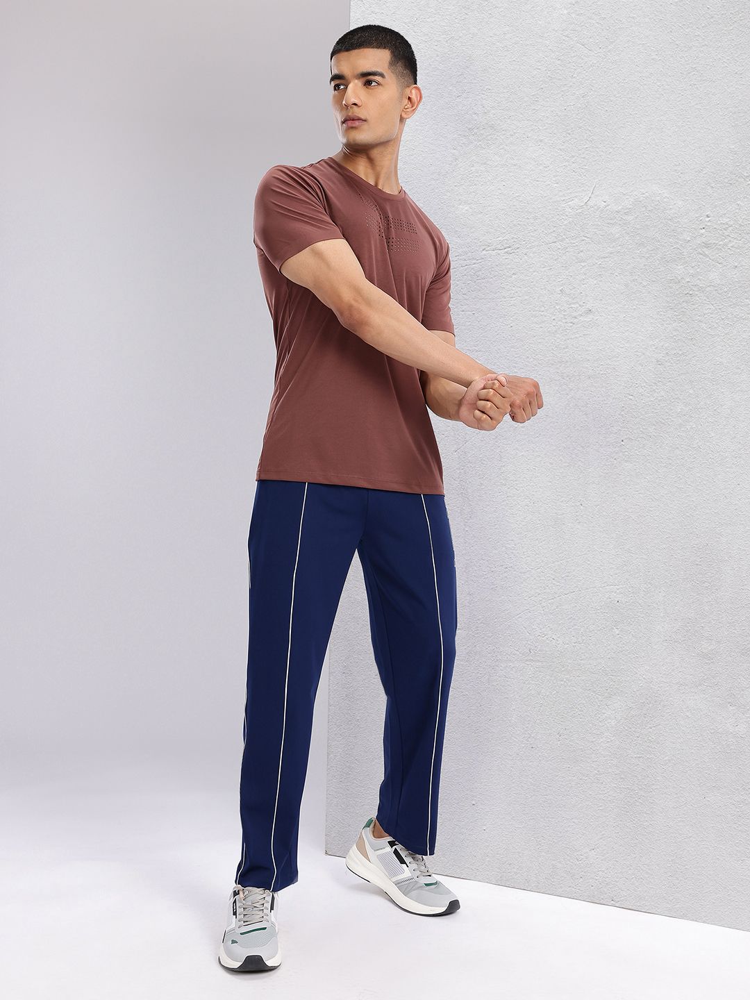 HRX by Hrithik Roshan Men Contrast Piping Training Track Pants