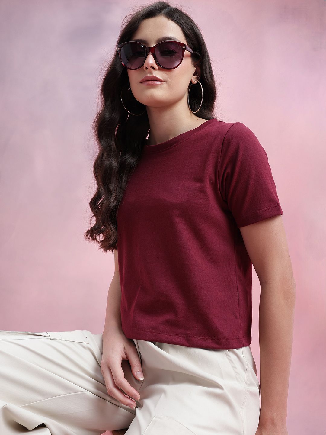 DressBerry Women Solid T-shirt