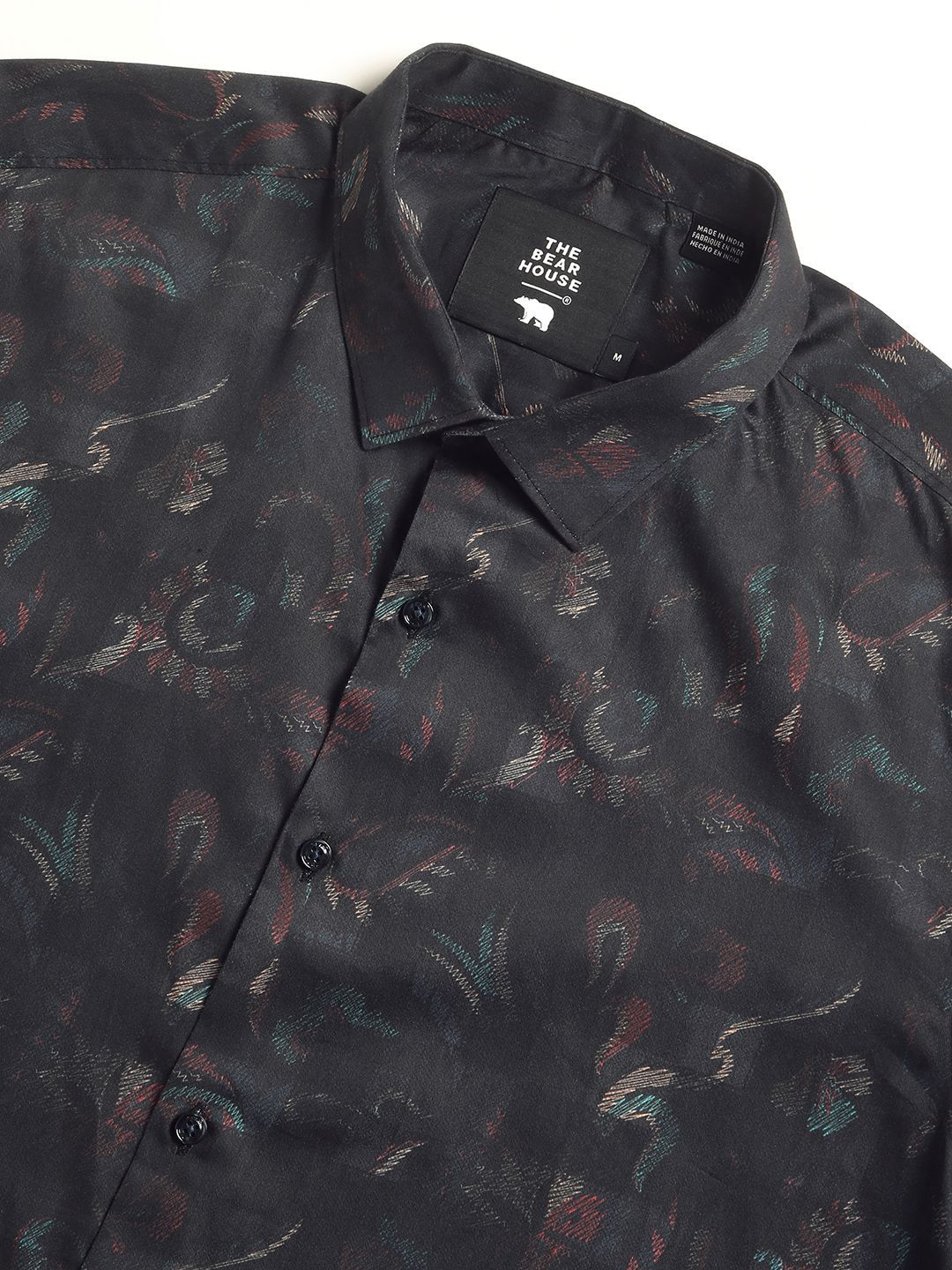 THE BEAR HOUSE Men Pure Cotton Printed Slim Fit Casual Shirt