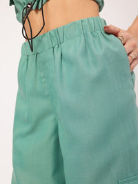 DressBerry Utility Chic Parachute Cargo Co-Ords