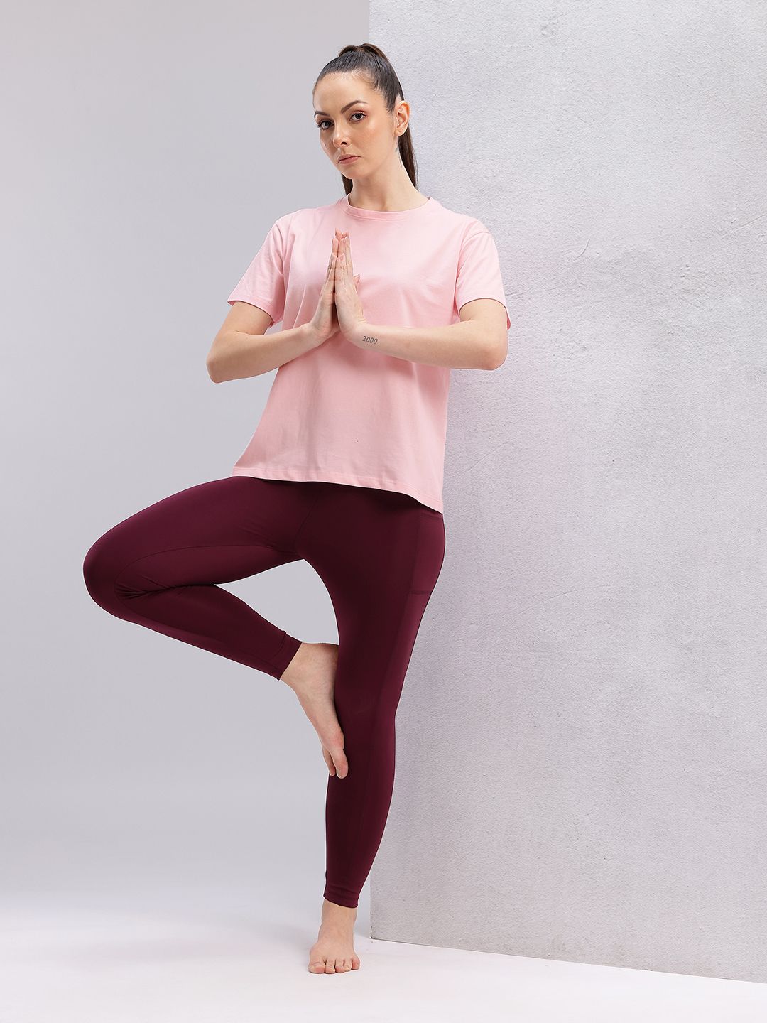 HRX by Hrithik Roshan Printed Pure Cotton Yoga T-shirt