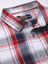 The Indian Garage Co Men Checked Casual Shirt