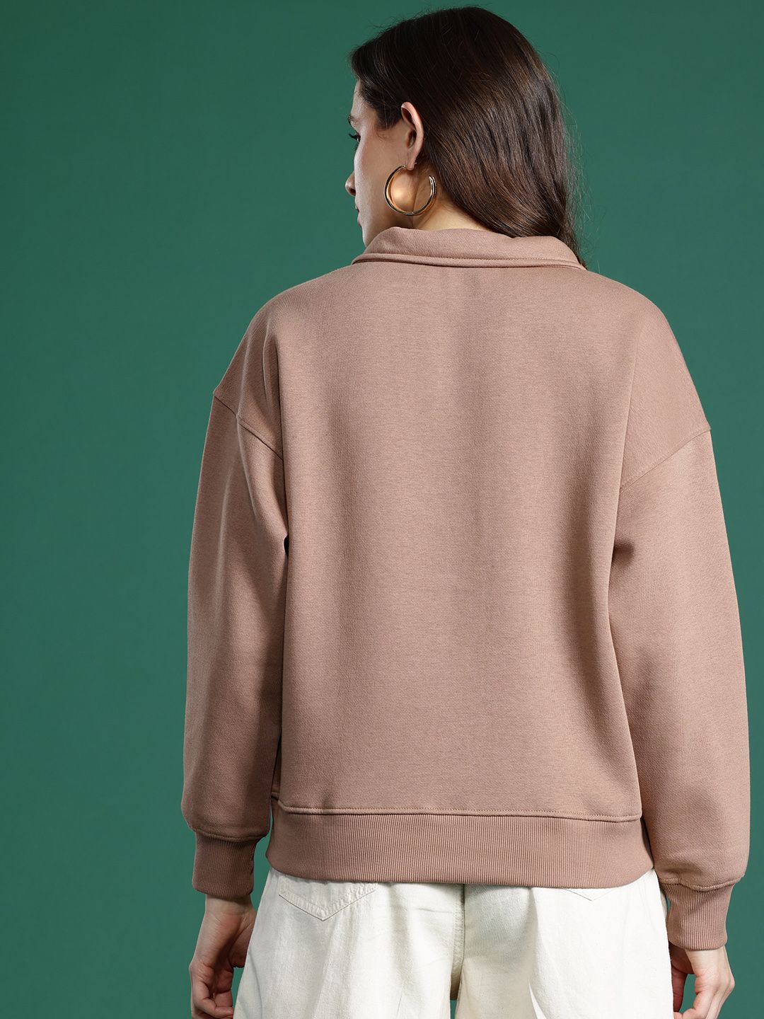 DressBerry Colourblocked Polo Sweatshirt