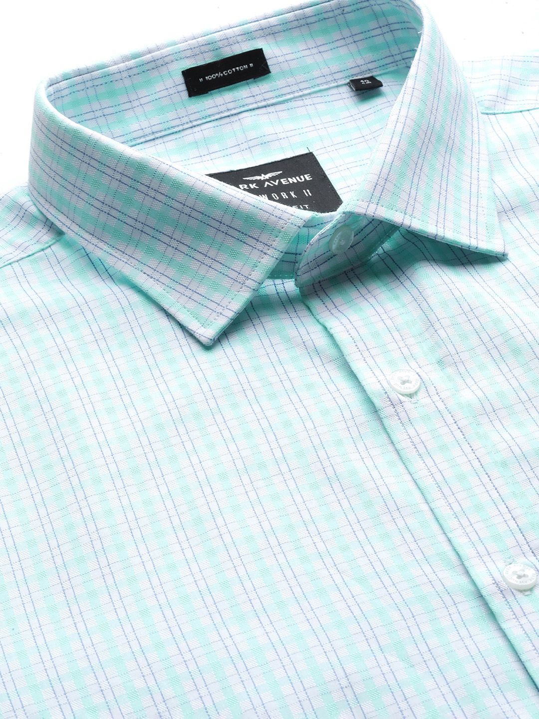 Park Avenue Pure Cotton Slim Fit Checked Formal Shirt