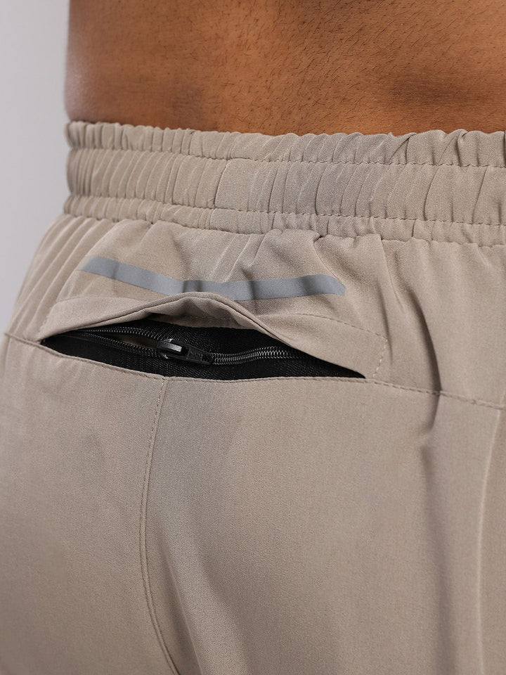HRX by Hrithik Roshan Men Mid-Rise  Rapid-Dry Training Joggers with Zip Detailing