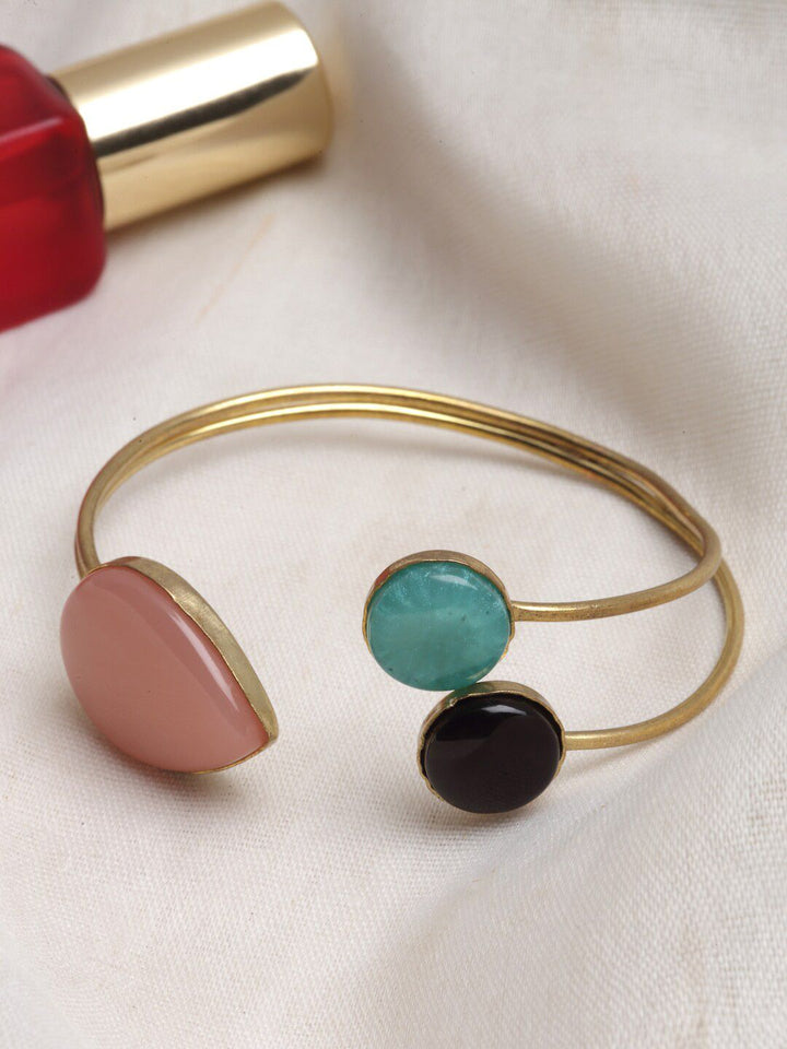 PANASH Gold-Plated Cuff Bracelet
