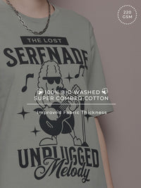 DILLINGER Graphic Printed Drop-Shoulder Sleeves Pure Cotton T-shirt
