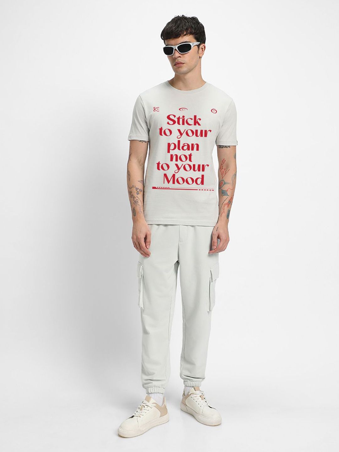 Bewakoof Men Typography Printed Round Neck Cotton T-shirt