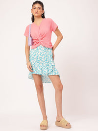 DressBerry Cute & Cuddly Twisted Cinched Waist Top
