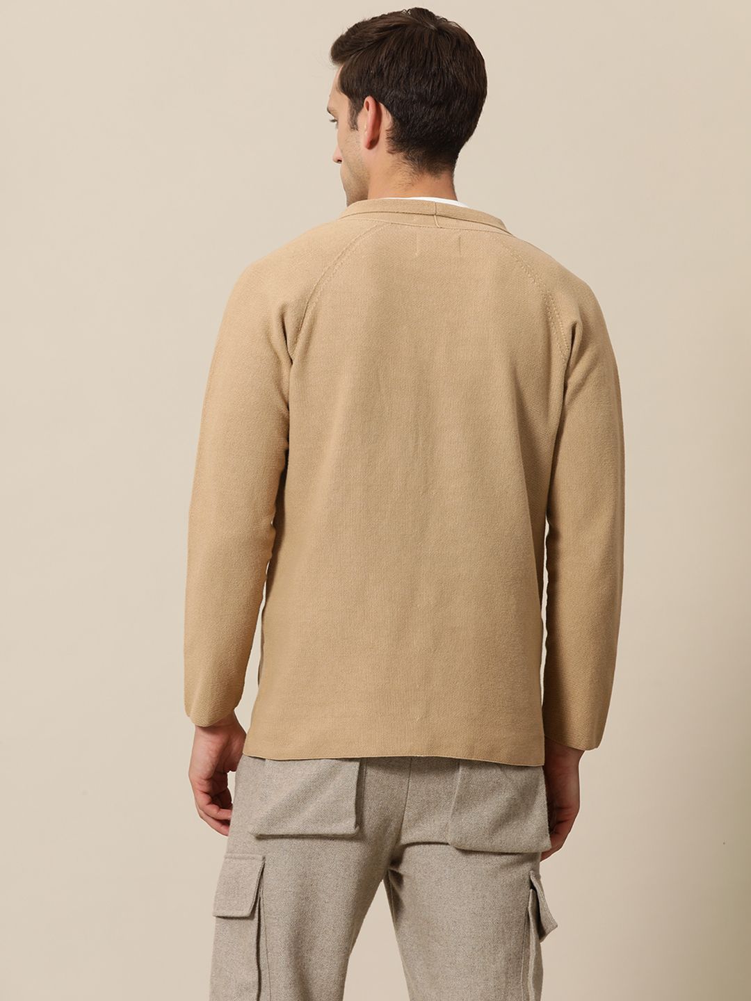 Mr Bowerbird Tailored Fit Lightweight Knitted Single-Breasted Casual Blazer