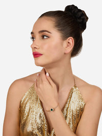 Zaveri Pearls Rose Gold Plated Cubic Zirconia Gelang Kada