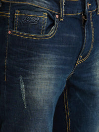 Being Human Men Slim Fit Mildly Distressed Light Fade Jeans