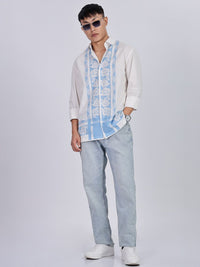 Eszett Men Floral Printed Spread Collar Casual Shirt