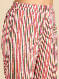 Anouk Women Pure Cotton Printed Regular Kurta With Trousers