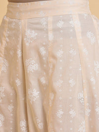 W Women Floral Printed Loose Fit Pure Cotton Trousers