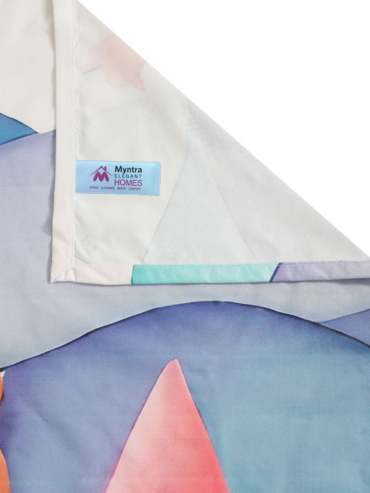 Myntra Elegant Homes Printed Flat 400 TC King 7D Cadar Dengan 2 Sarung Bantal