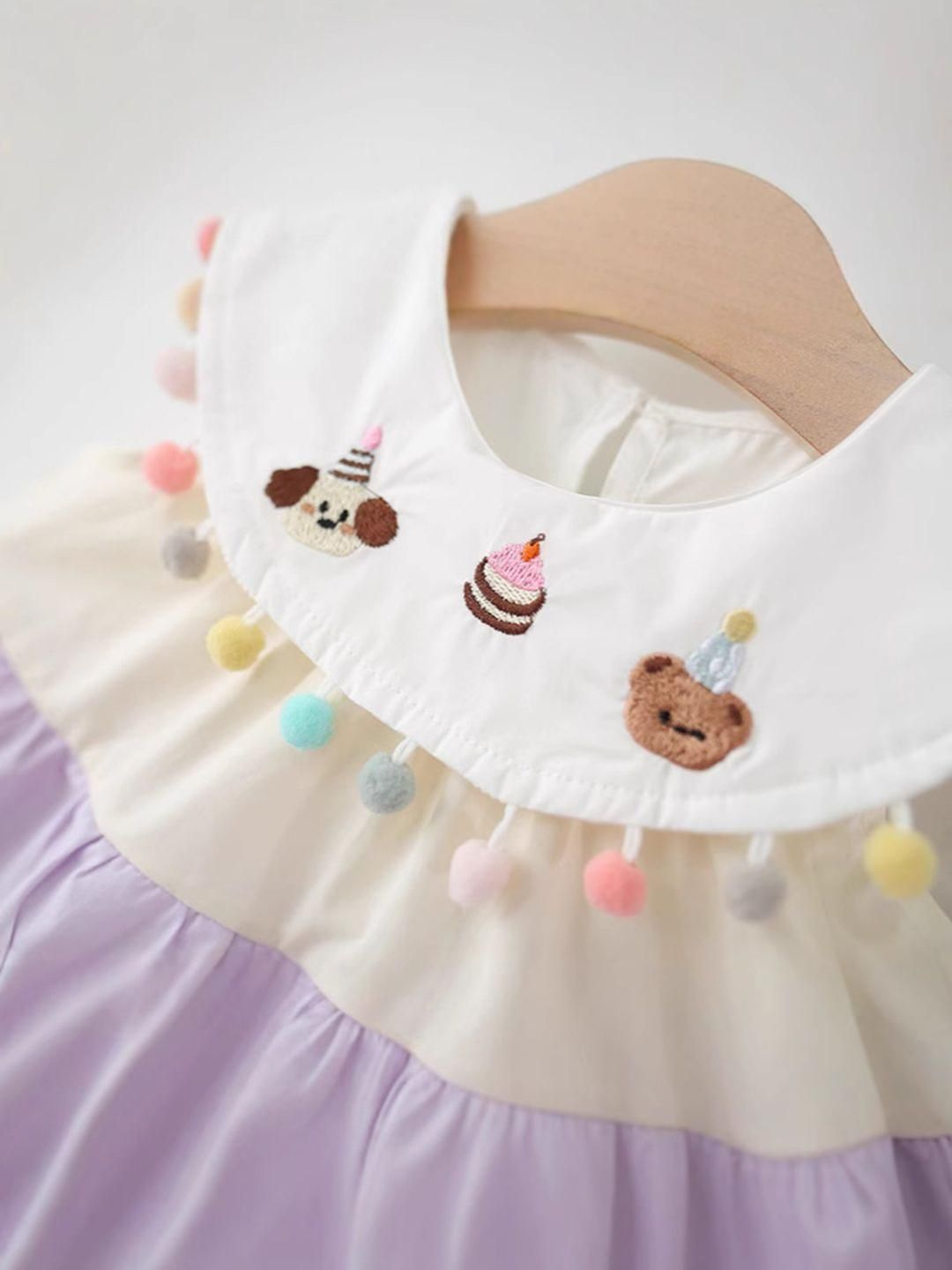 YK Colourblocked A-Line Dress