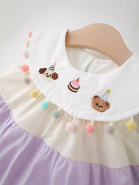 YK Colourblocked A-Line Dress
