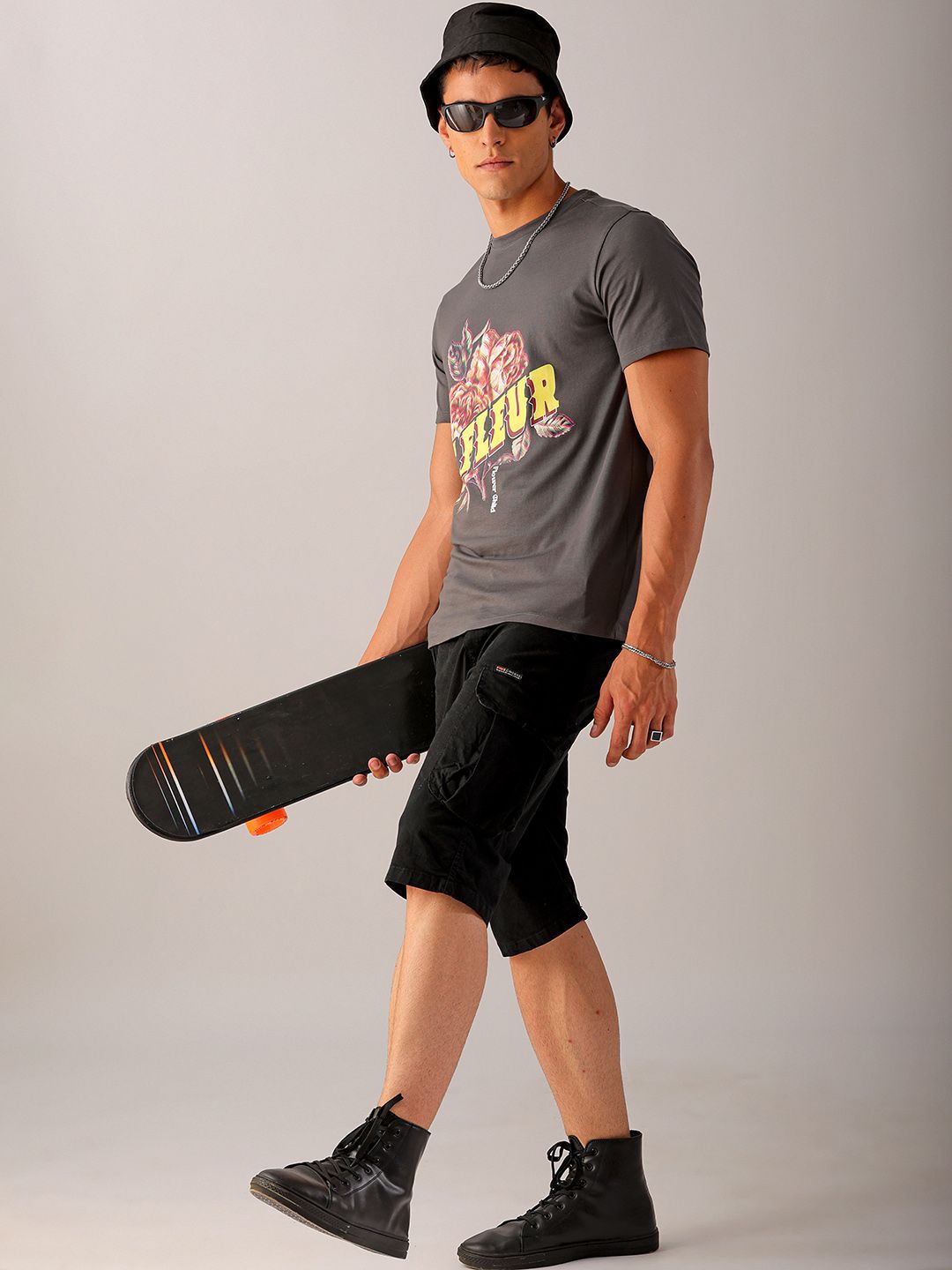The Indian Garage Co Men Typography Printed Slim Fit T-shirt